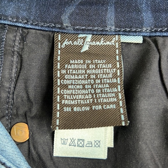 7 For All Mankind skinny lady blue jean. Size W24 - Picture 5 of 10